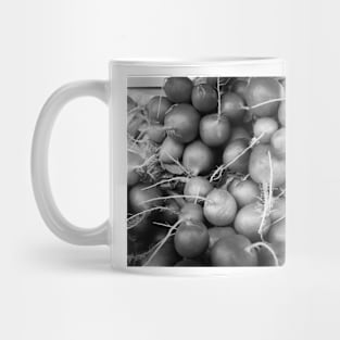 Fresh Radishes BnW Mug